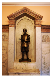 Statue of St. John Ogilvie in St. John Ogilvie Chapel, St Thomas R.C. Church, Keith