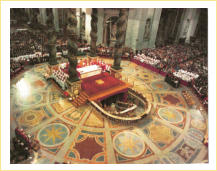 Inside the Vatican at the Beautification Ceremony 17th October 1976.