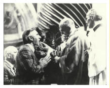 Jimmy Collins receives Communion from Pope Paul VI at the Vatican 17th October 1976.